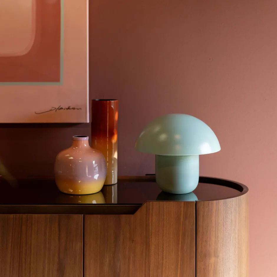KARE Tischleuchte Mushroom Mint 27cm