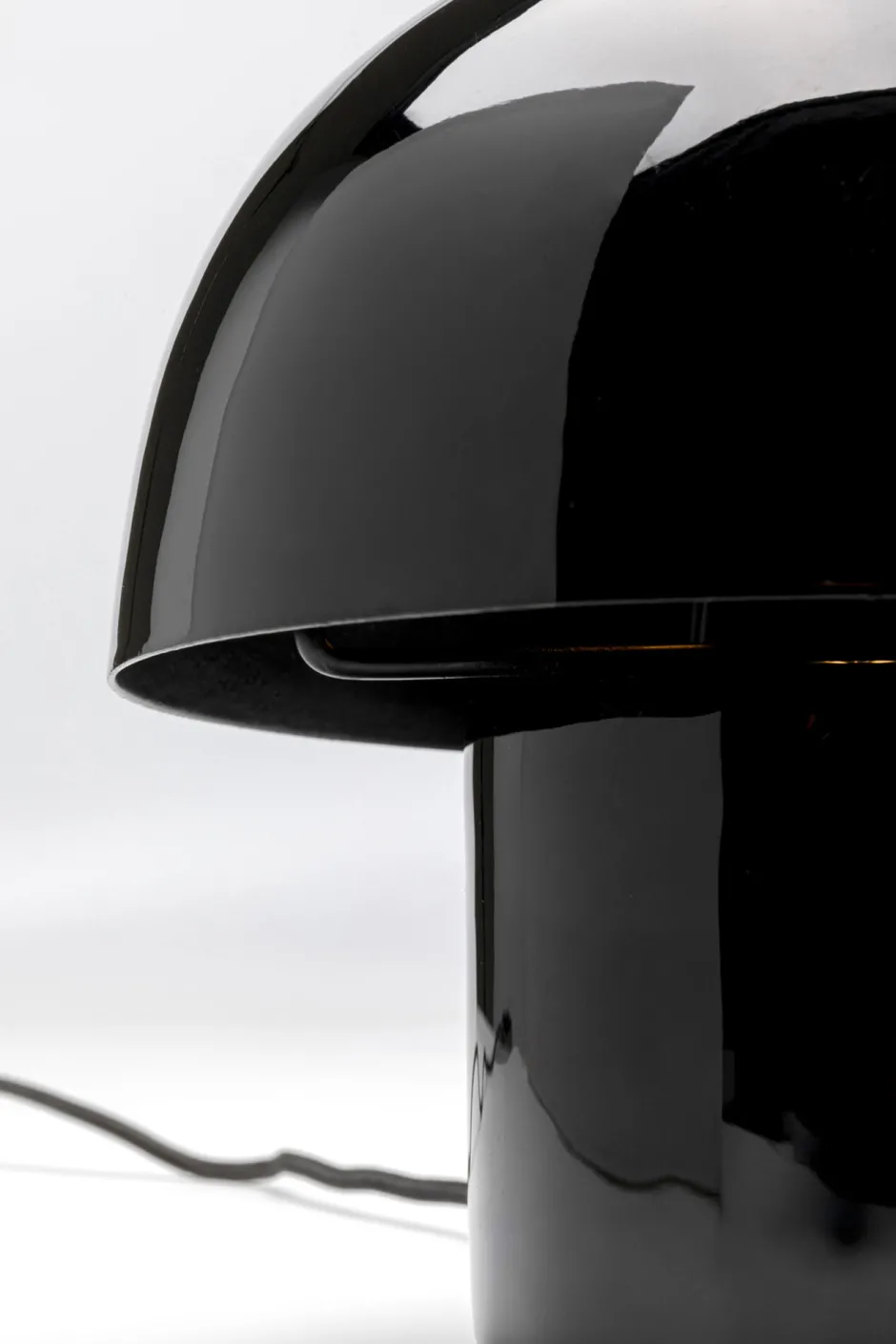 KARE Tischleuchte Mushroom Schwarz 20cm