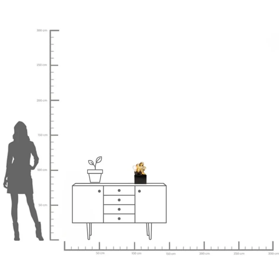 KARE Tischleuchte Nude Man Hug 29cm