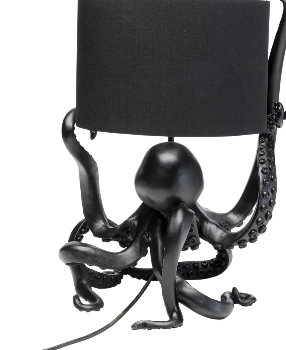 KARE Tischleuchte Octopus Schwarz 47cm