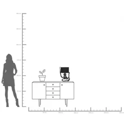 KARE Tischleuchte Octopus Schwarz 47cm