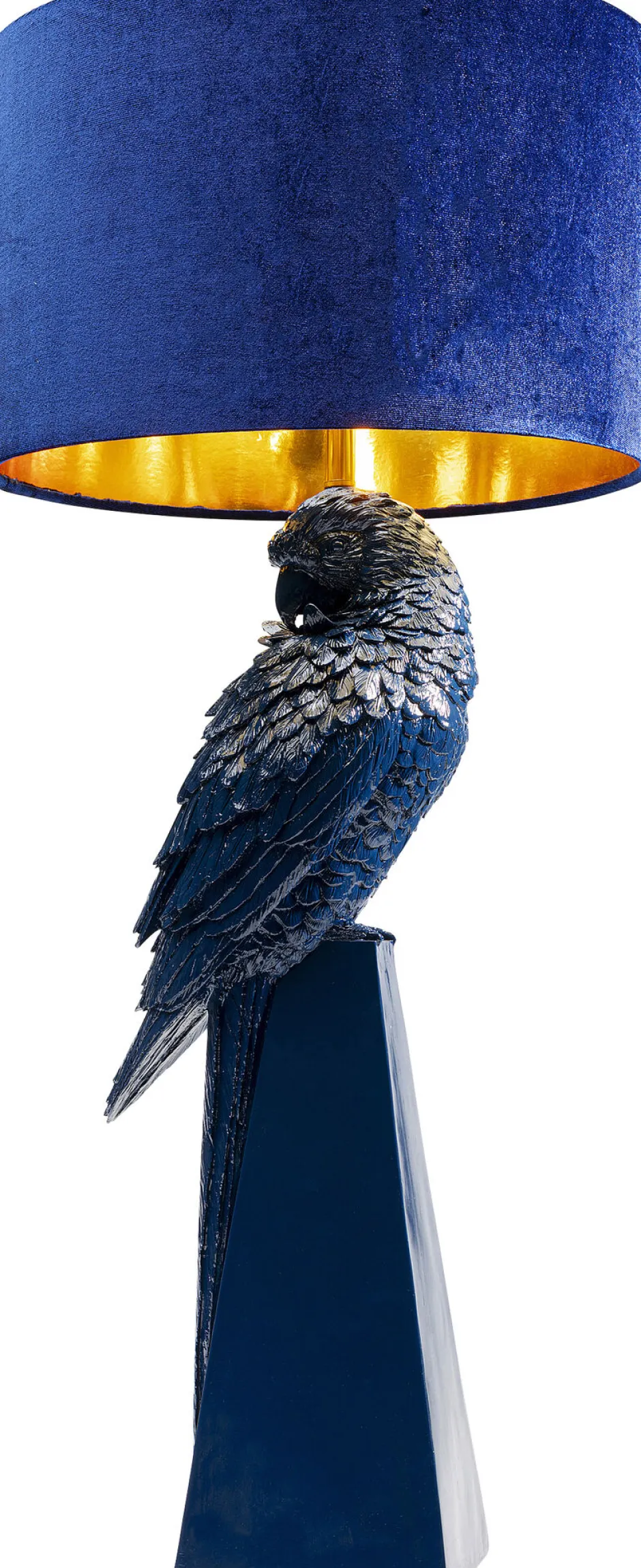 KARE Tischleuchte Parrot Blau 84cm