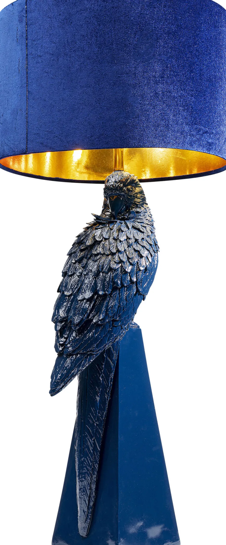 KARE Tischleuchte Parrot Blau 84cm