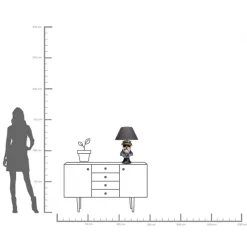 KARE Tischleuchte Punk Dog 57cm