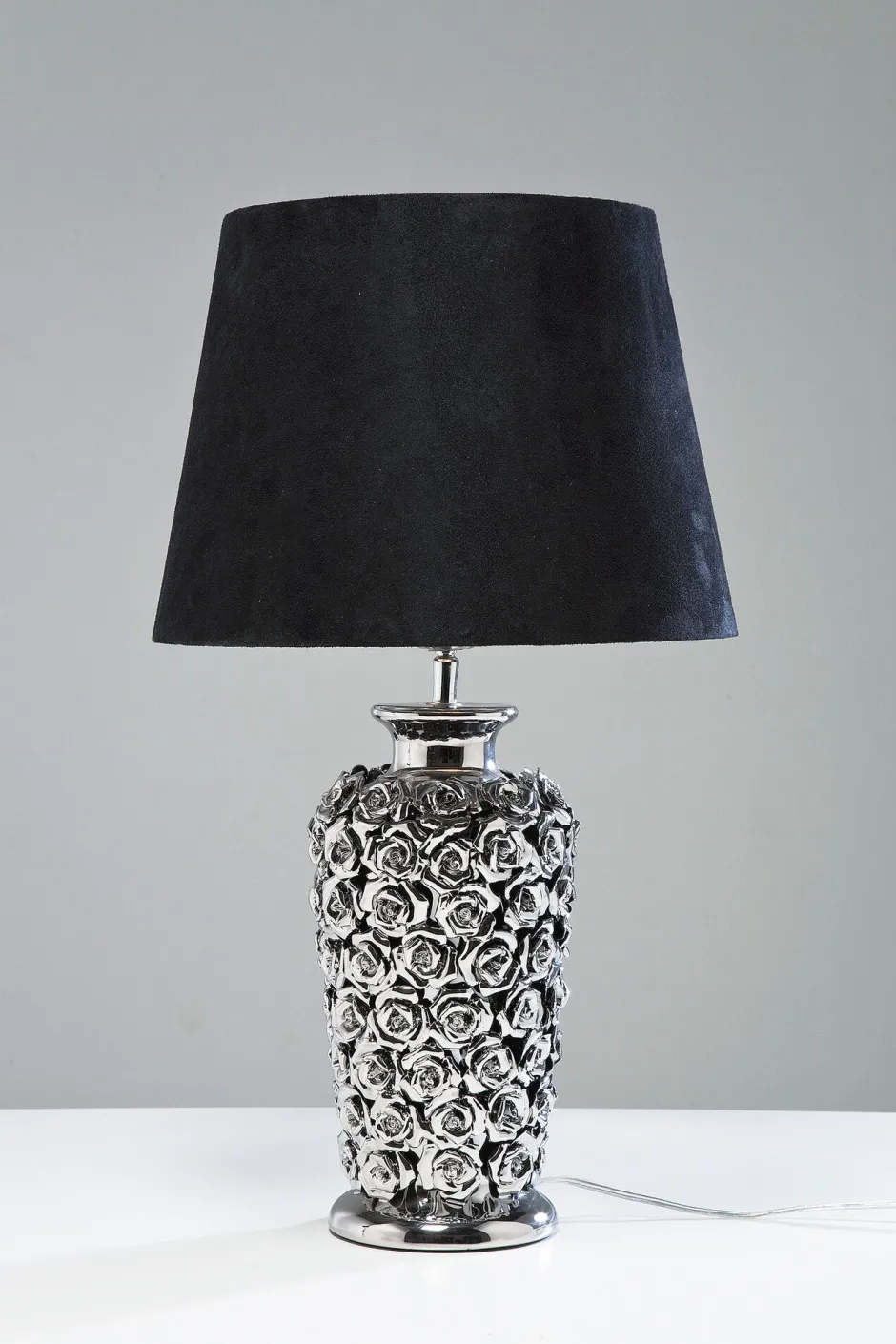 KARE Tischleuchte Rose Silber 57cm