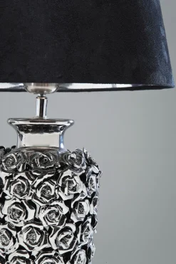 KARE Tischleuchte Rose Silber 57cm