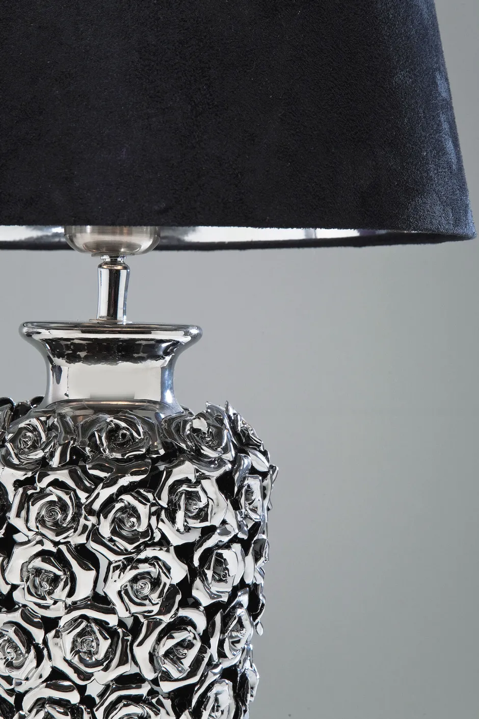 KARE Tischleuchte Rose Silber 57cm