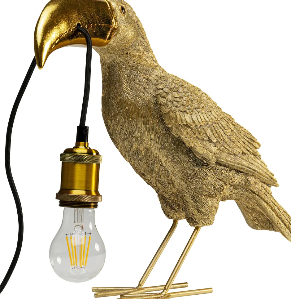 KARE Tischleuchte Toucan Gold 42cm