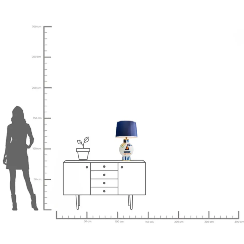 KARE Tischleuchte Two Face 65cm