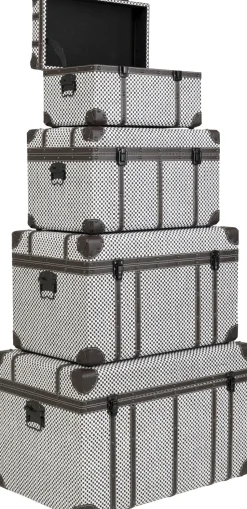 KARE Truhe Espresso (4/Set)