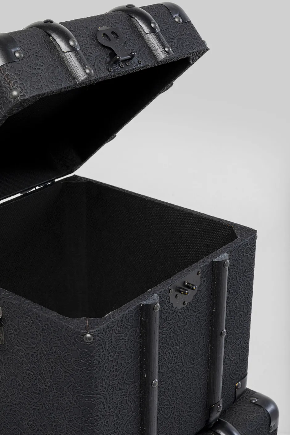 KARE Truhe Voyage Schwarz (3/Set)