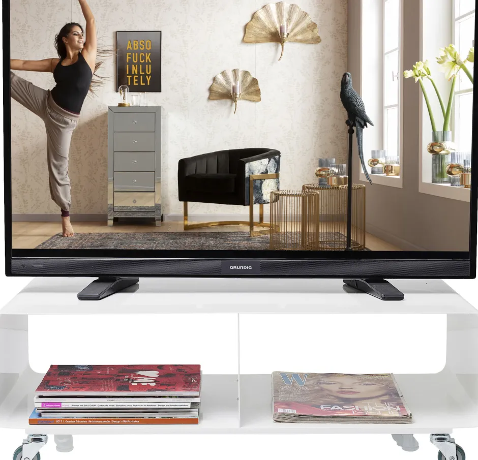 KARE TV Board Lounge M Mobil Weiß