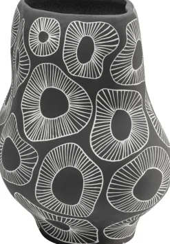 KARE Vase Anemone Grau 33cm