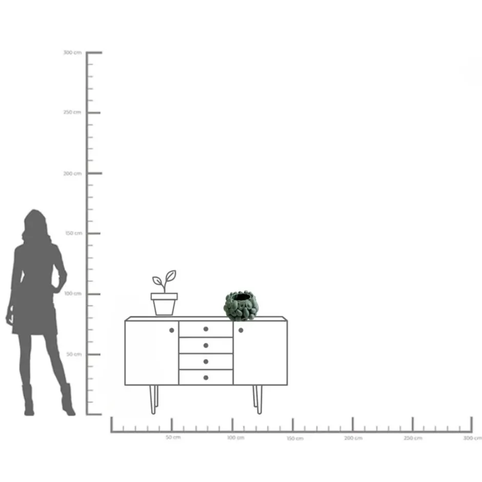 KARE Vase Avocados 23cm