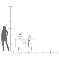 KARE Vase Barfly Grey 30cm