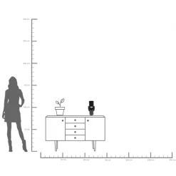 KARE Vase Black Mesh 33cm