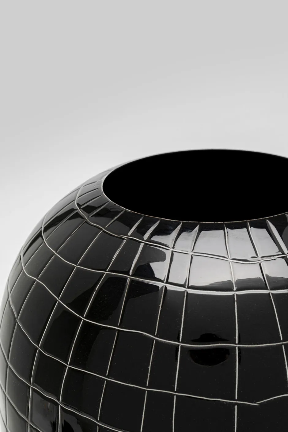 KARE Vase Black Mesh 26cm