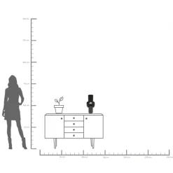 KARE Vase Black Mesh 42cm