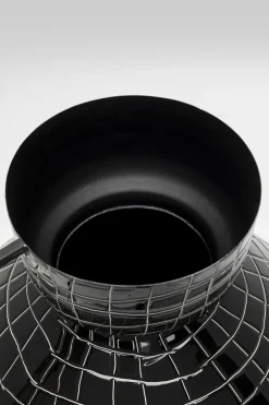 KARE Vase Black Mesh Handle 29cm