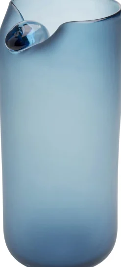 KARE Vase Buckle Blau 33cm