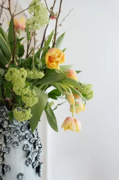 KARE Vase Butterflies Lightblue 50cm