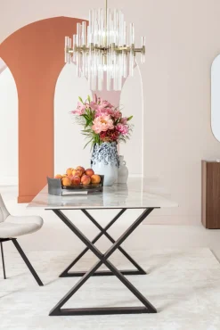 KARE Vase Butterflies Lightblue 35cm