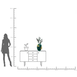 KARE Vase Chameleon Jack Fruit 39