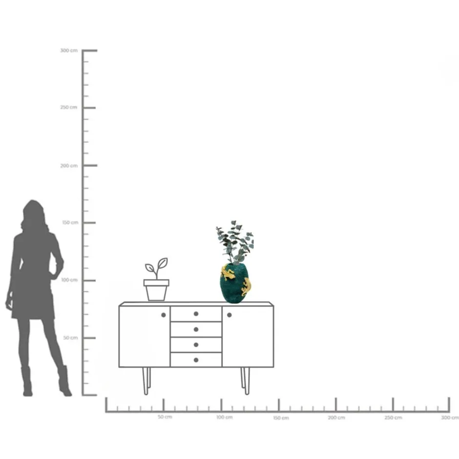 KARE Vase Chameleon Jack Fruit 39