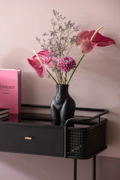 KARE Vase Donna Schwarz 22cm