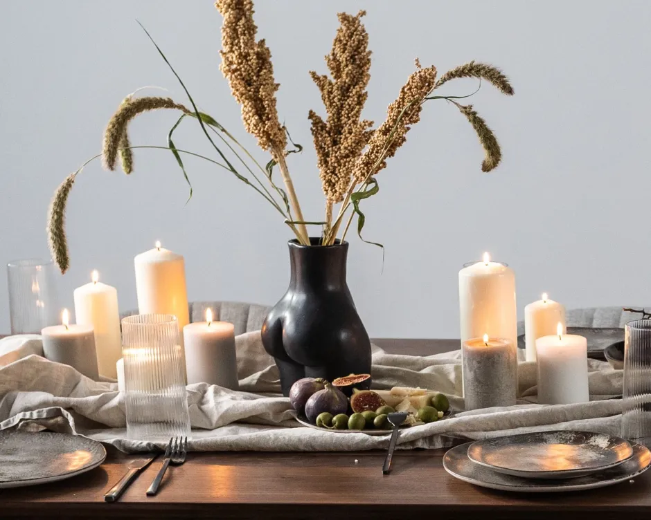 KARE Vase Donna Schwarz 22cm