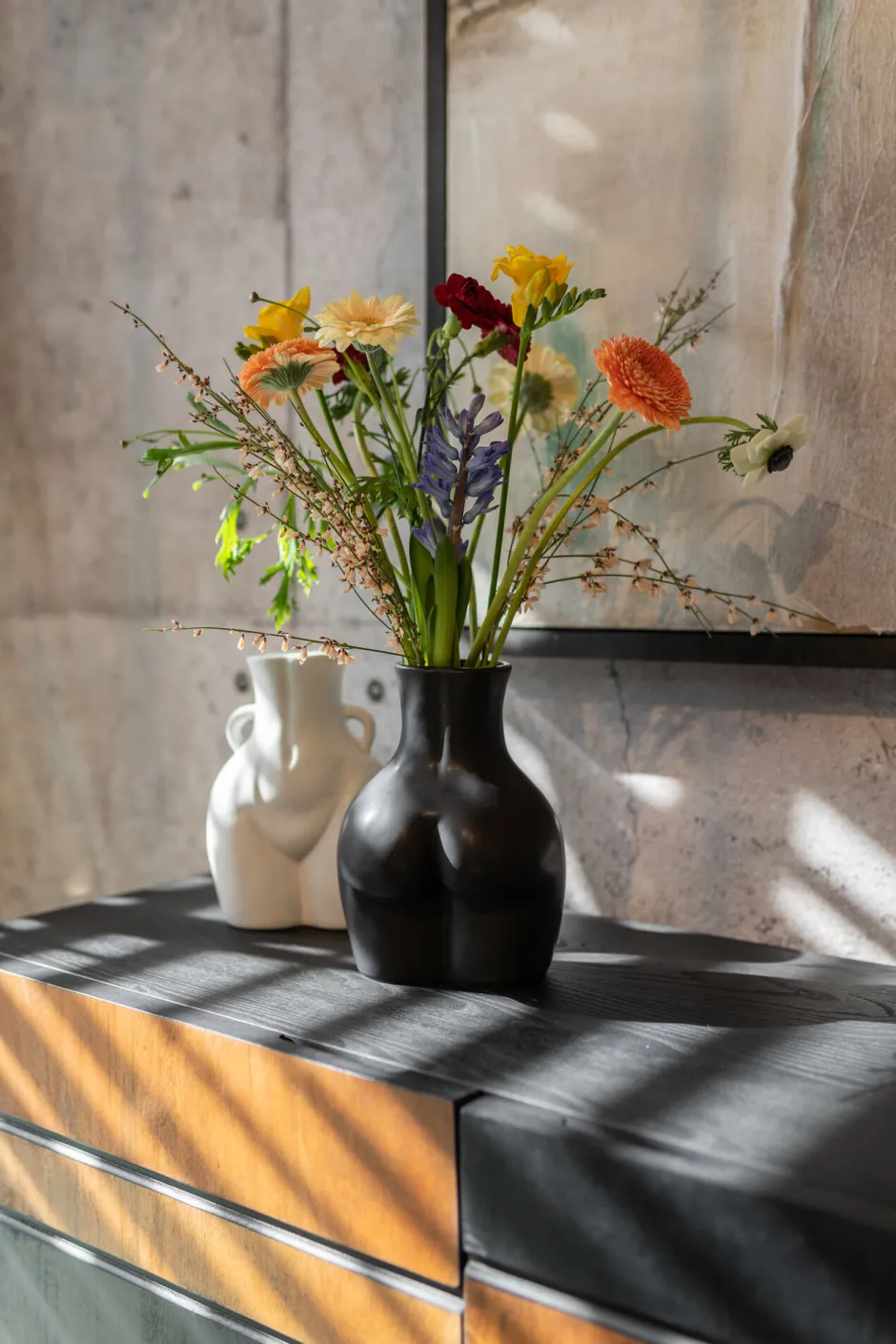 KARE Vase Donna Schwarz 22cm