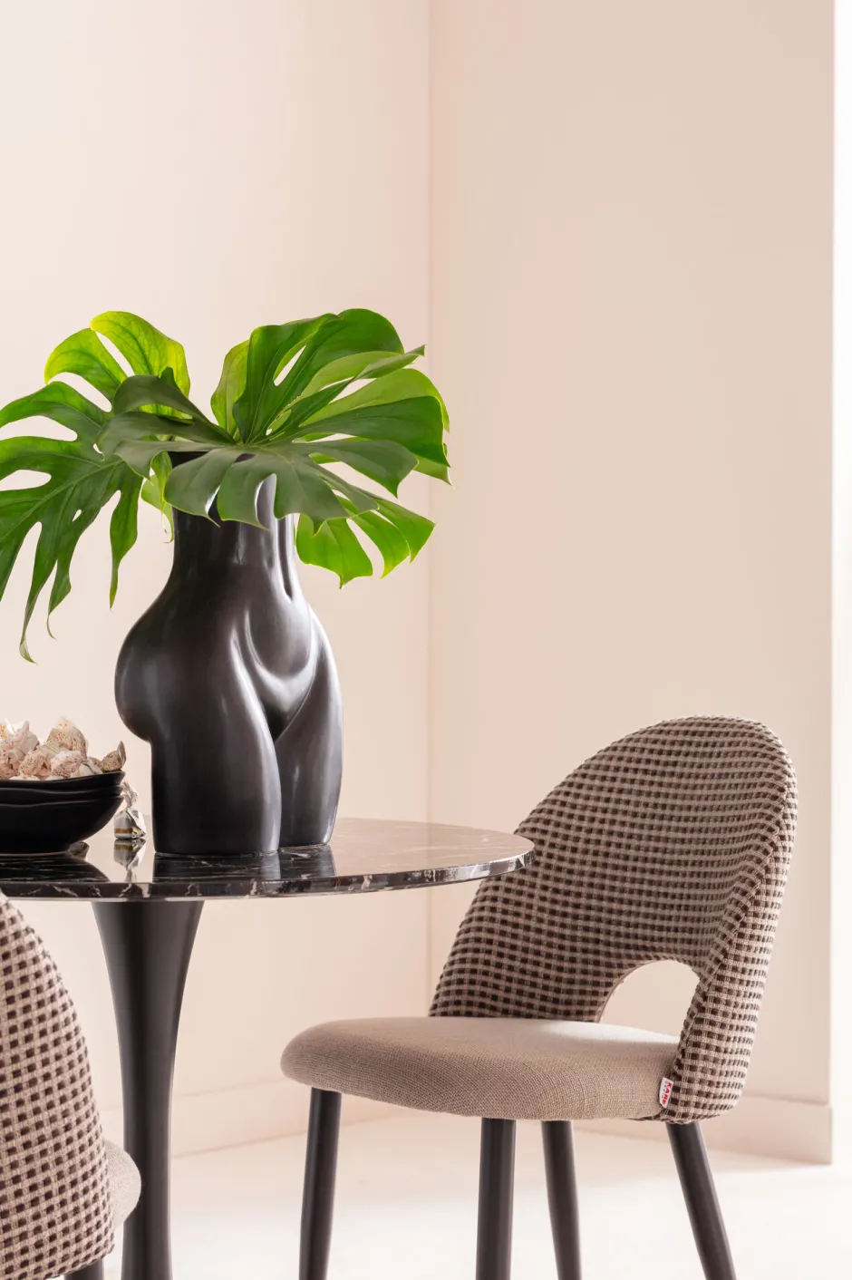 KARE Vase Donna Schwarz 40cm