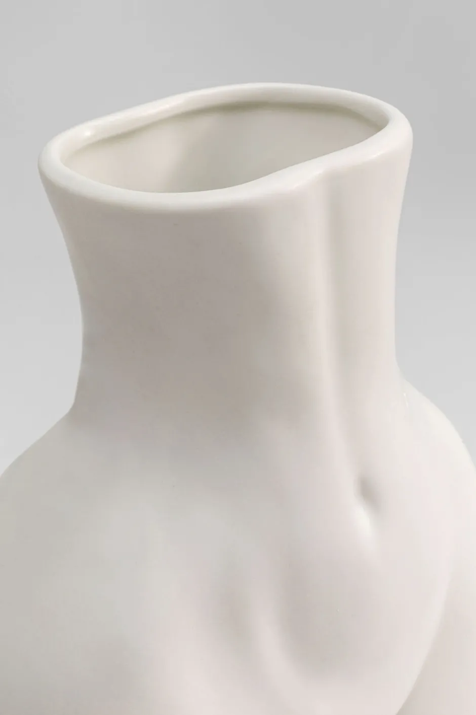KARE Vase Donna Weiß 22cm