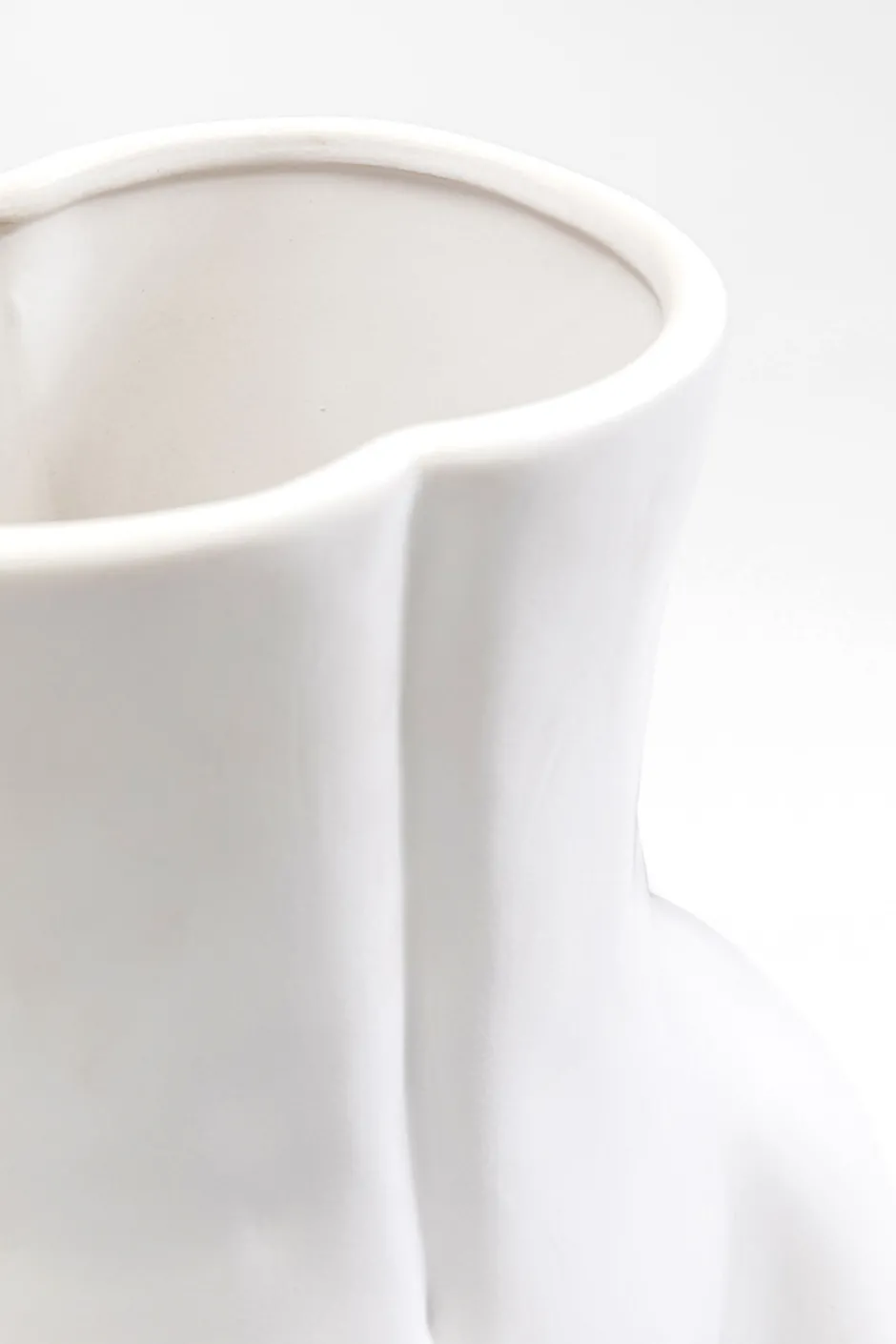 KARE Vase Donna Weiß 40cm