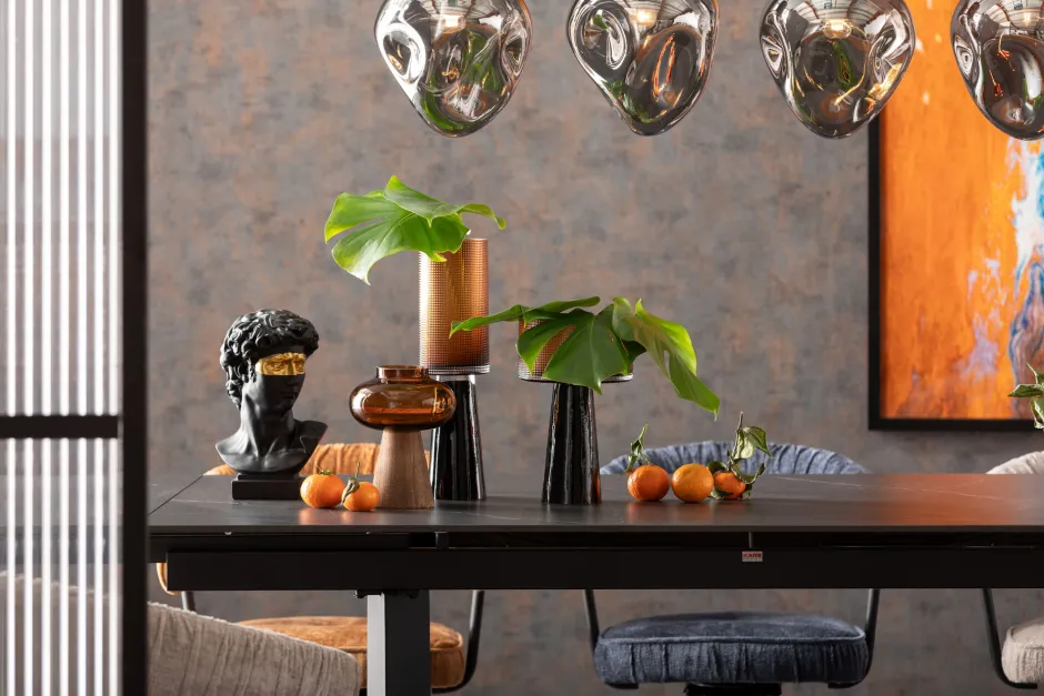 KARE Vase Enigma Braun 41cm