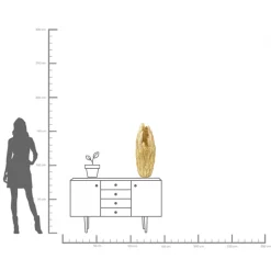 KARE Vase Feathers Gold 80