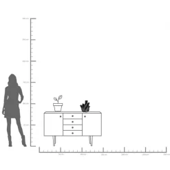 KARE Vase Flame Schwarz 29cm