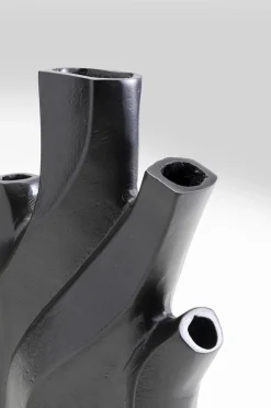 KARE Vase Flame Schwarz 25cm