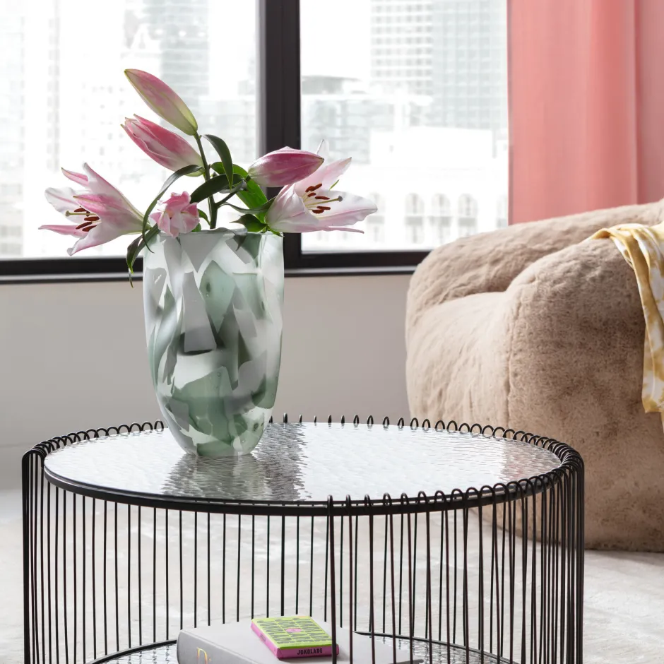 KARE Vase Galicia Grün 28cm