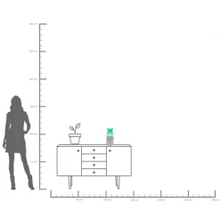 KARE Vase Glow Grün 30cm