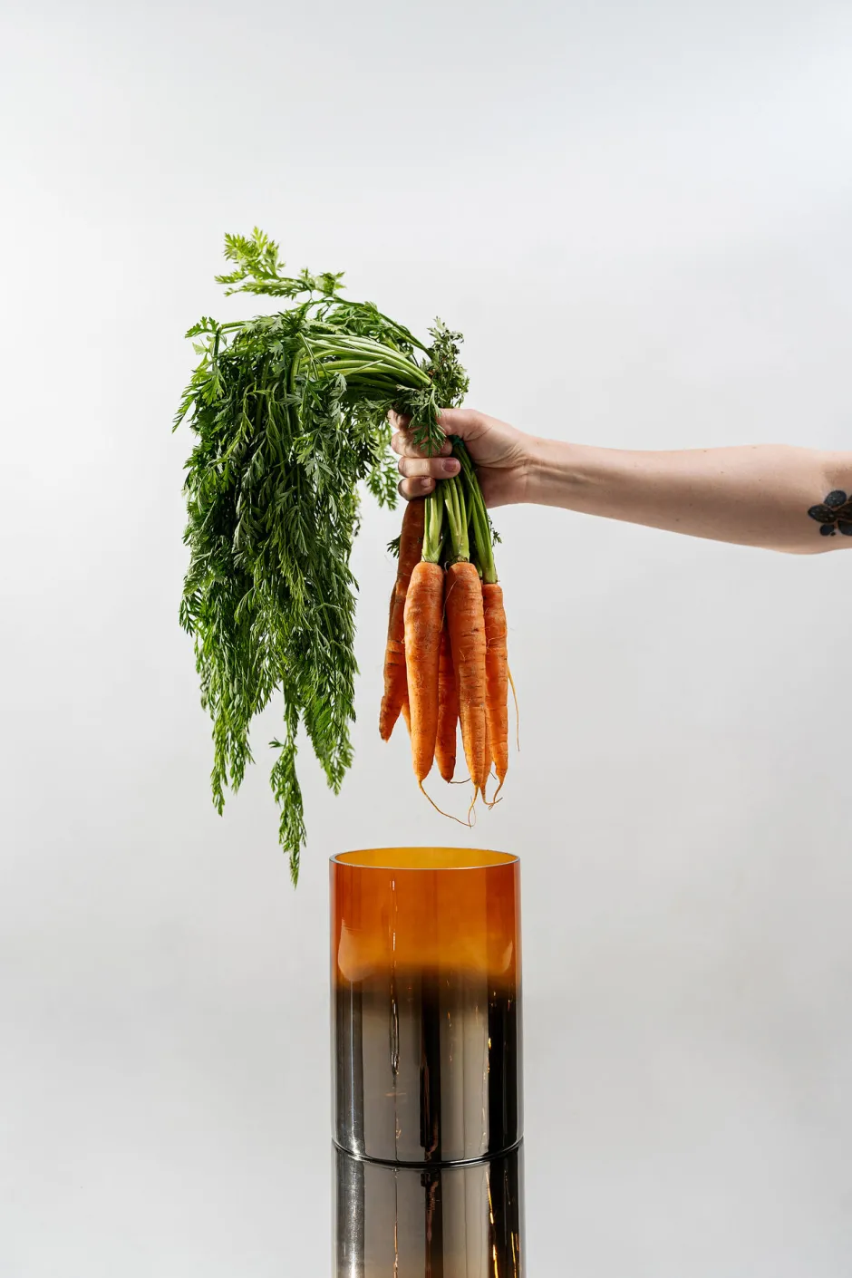 KARE Vase Glow Orange 20cm