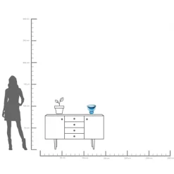 KARE Vase Grazioso Dunkelblau 22cm