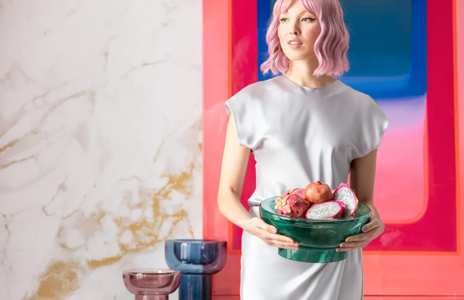 KARE Vase Grazioso Grün 32cm