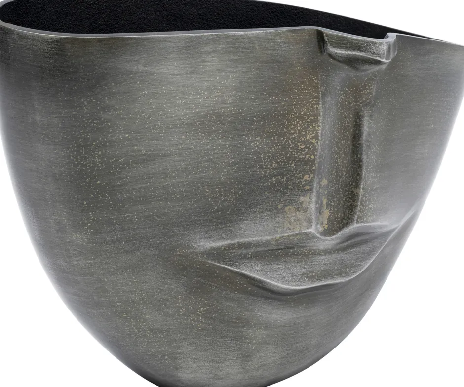 KARE Vase Half Face Anthrazit 31cm