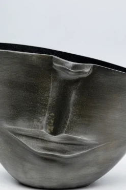 KARE Vase Half Face Anthrazit 31cm