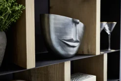 KARE Vase Half Face Anthrazit 31cm