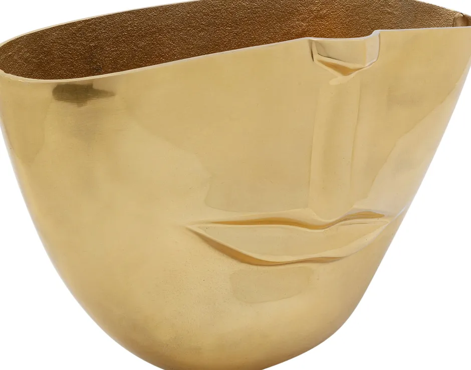 KARE Vase Half Face Gold 46cm