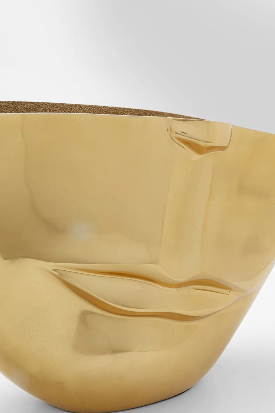 KARE Vase Half Face Gold 46cm