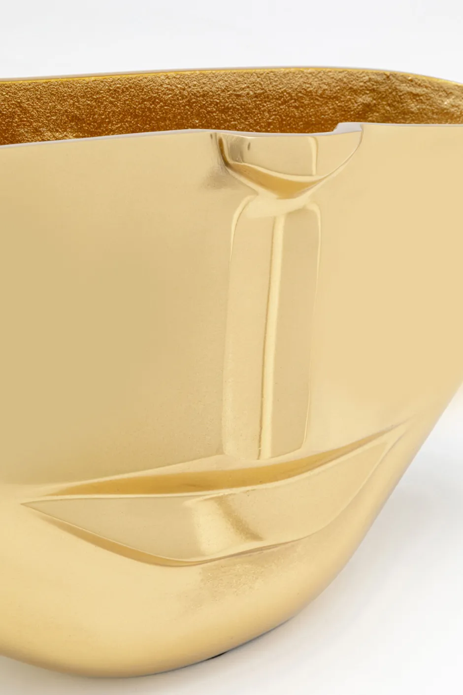 KARE Vase Half Face Gold 38cm