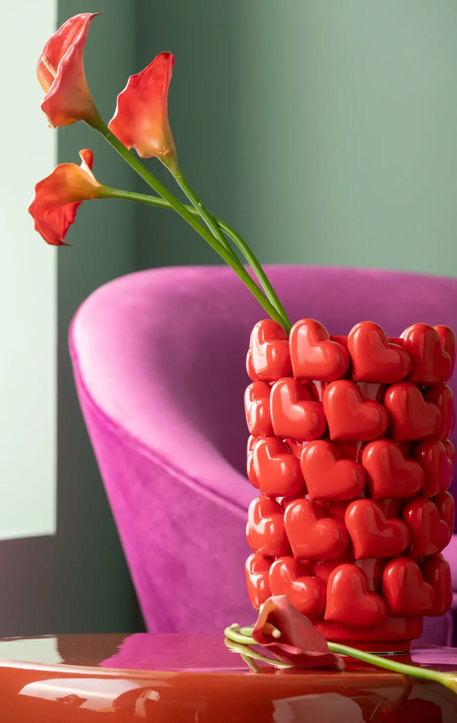 KARE Vase Hearts 33cm